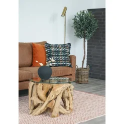 Paris Gulvlampe - Lampe i messing med stofledning på 210 cm Pære: GU10/5W LED IP20