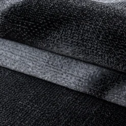 Parma Kortluvet tæppe Abstrakt Bølge - Sort