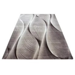 Parma Kortluvet tæppe Bølge - Brun