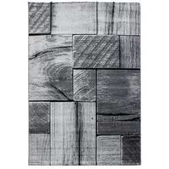 Parma Kortluvet tæppe 3D - Sort