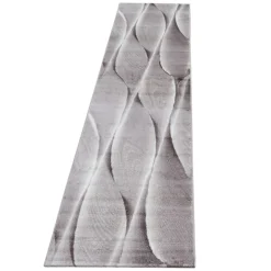 Parma Kortluvet Tæppeløber Bølge - Brun