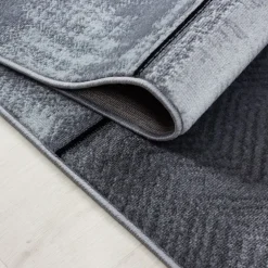 Parma Kortluvet Tæppeløber 3D - Sort