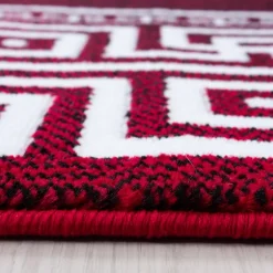 Parma Kortluvet Tæppeløber Meander - Rød