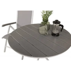 Parma Rund Loungesæt - Havemøbelsæt - Grå,Hvid