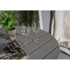 Parma Rund Loungesæt - Havemøbelsæt - Grå,Hvid