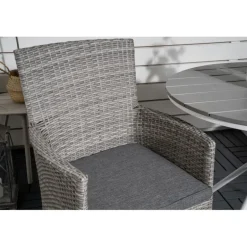 Parma Rund Loungesæt - Havemøbelsæt - Grå,Hvid