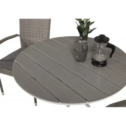 Parma Rund Loungesæt - Havemøbelsæt - Grå,Hvid