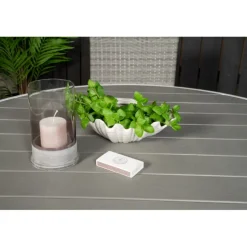 Parma Rundt Loungesæt - Havemøbelsæt - Grå,Hvid