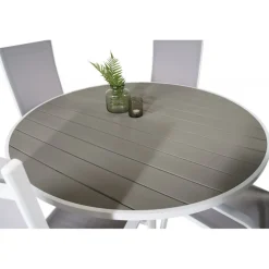 Parma Rundt Loungesæt - Havemøbelsæt - Grå,Hvid