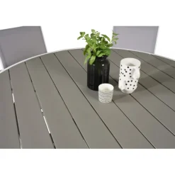 Parma Rundt Loungesæt - Havemøbelsæt - Grå,Hvid