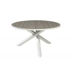 Parma Rundt Spisebord - Grå,Hvid