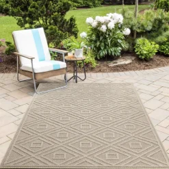 Patara Udendørs Tæppeløber Rhombus - Beige