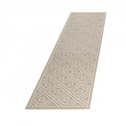 Patara Udendørs Tæppeløber Rhombus - Beige