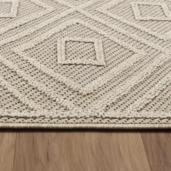 Patara Udendørs Tæppeløber Rhombus - Beige