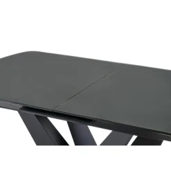 PATRIZIO bord MørkeGrå, ben Sorte