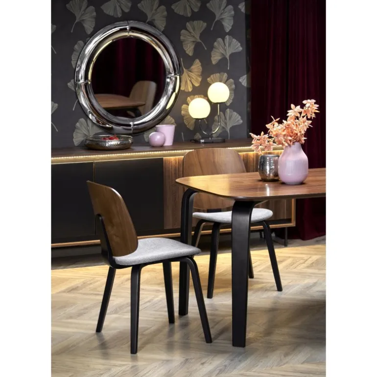 PEDRO bord Valnød / Sort