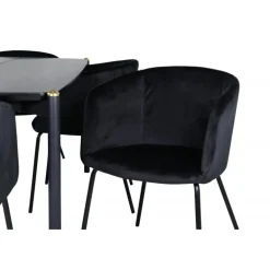 Pelle e Spisebordssæt - Sort