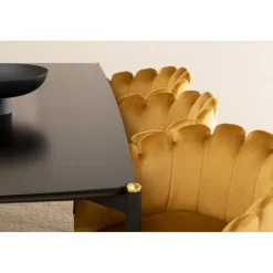 Pelle e Spisebordssæt - Sort og Gul