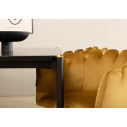 Pelle e Spisebordssæt - Sort og Gul