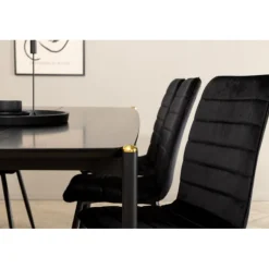 Pelle t Spisebordssæt - Sort