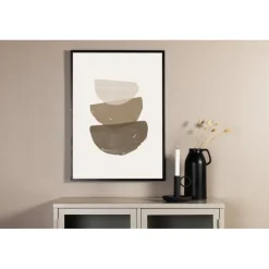 Penselstrøg Plakat - Beige