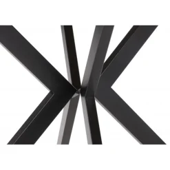 PERONI ovalt Spisebord 100cm kan udvides til 250 - Gylden eg/Sort