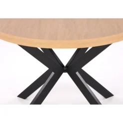 PERONI ovalt Spisebord 100cm kan udvides til 250 - Gylden eg/Sort