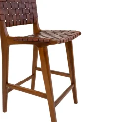 Perugia Counter barstol - Perugia Counter barstol i brun med brunt læder