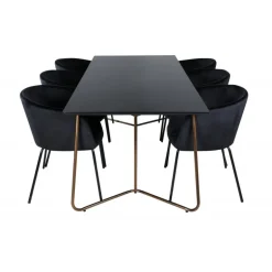 Petra e Spisebordssæt - Sort