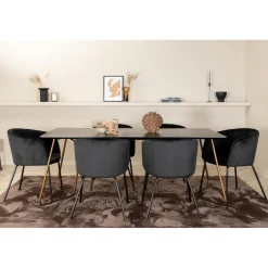 Petra e Spisebordssæt - Sort