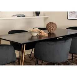 Petra e Spisebordssæt - Sort