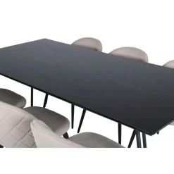 Petra Spisebordssæt - Beige og Sort