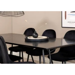 Petra Spisebordssæt - Sort
