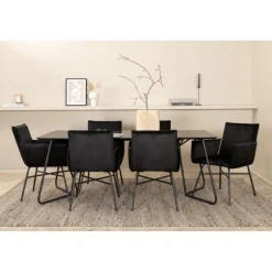 Petra Spisebordssæt - Sort