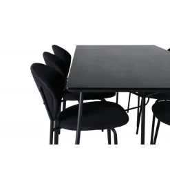 Petra Spisebordssæt - Sort