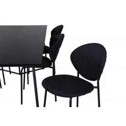 Petra Spisebordssæt - Sort
