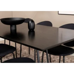 Petra Spisebordssæt - Sort