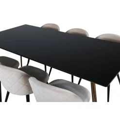 Petra Spisebordssæt - Sort
