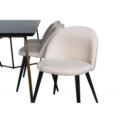 Petra Spisebordssæt - Sort