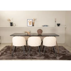Petra Spisebordssæt - Sort