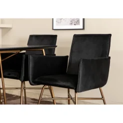 Petra Spisebordssæt - Sort og Kobber