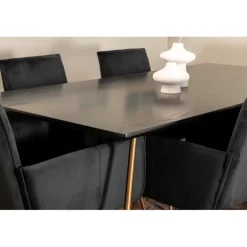 Petra Spisebordssæt - Sort og Kobber