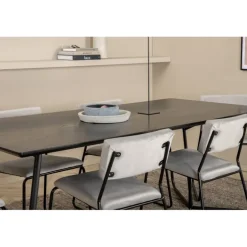 Petra Spisebordssæt - Sort og Lysegrå