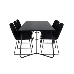 Petra Spisestue Sæt - Sort