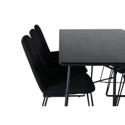 Petra Spisestue Sæt - Sort