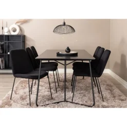 Petra Spisestue Sæt - Sort