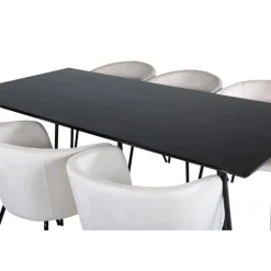 Petra Spisestuesæt - Beige og Sort