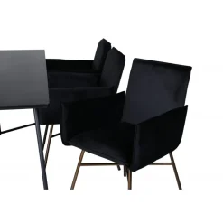 Petra t Spisebordssæt - Sort og Kobber