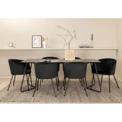 Petra t Spisebordssæt - Sort