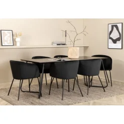 Petra t Spisebordssæt - Sort